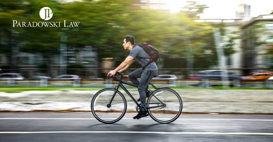 bicyclist on the road