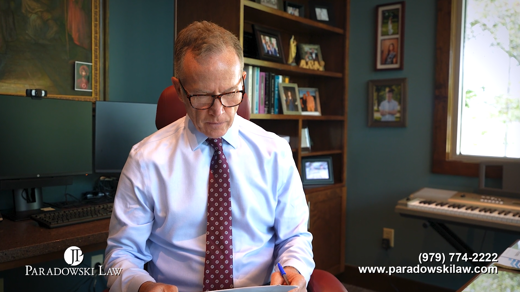 Attorney working at desk